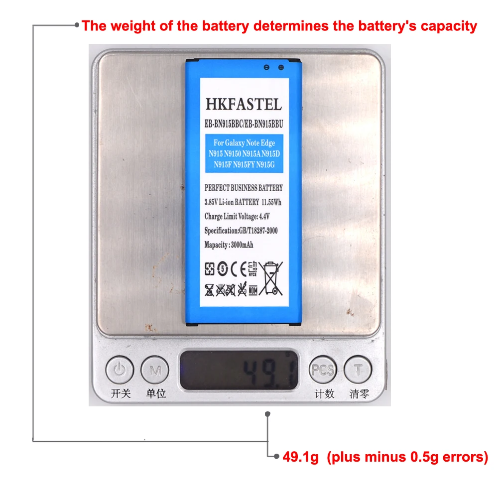 Hkfastel eb bn915bbc батарея с антенной NFC для Samsung Galaxy Note edge sm n915 N9150 n915a n915d n915f n915fy n915g|battery for
