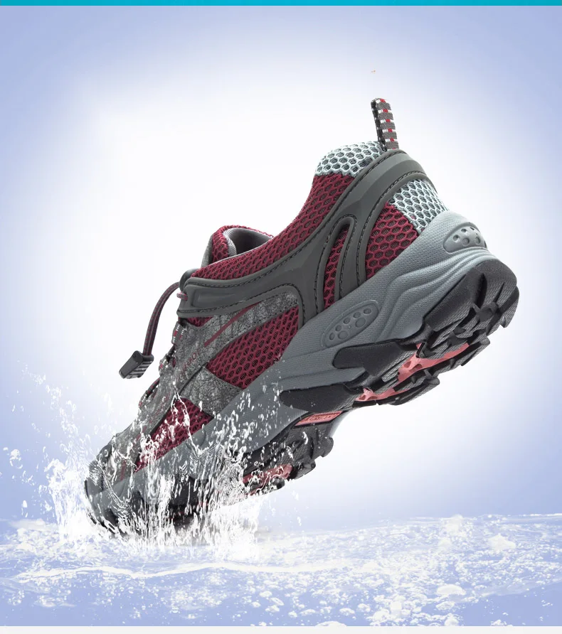 Летняя походная обувь для мужчин и женщин быстросохнущая водонепроницаемая обувь сетчатые пляжные уличные сандалии для прогулки мужские ботинки для похода