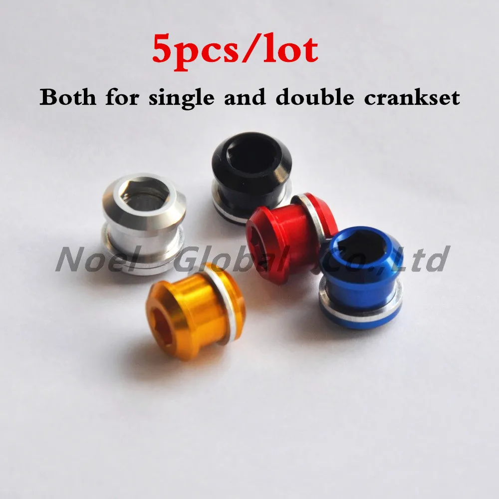 5PCS MTB Mountain Road Bike Bicycle Multicolour D5 Bolts 7075 Aluminum Alloy Crankset Crank Screws Nut For Chain Wheel | Спорт и