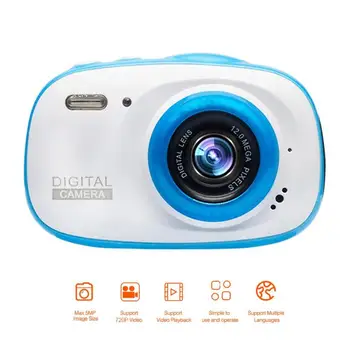 

2 inch IPS HD Screen Children Camera Bluetooth 720P IP68 Waterproof 6X Digital Zoom Cam Outdoor Flashlight Children Camera Toys