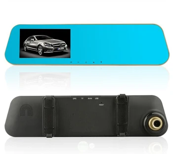 

Dash Camera Car 4.3 Inch Screen Full HDV1080P DVR Dash Camera Dual Lens Cycle Recording G-Sensor Function Driving Recorder