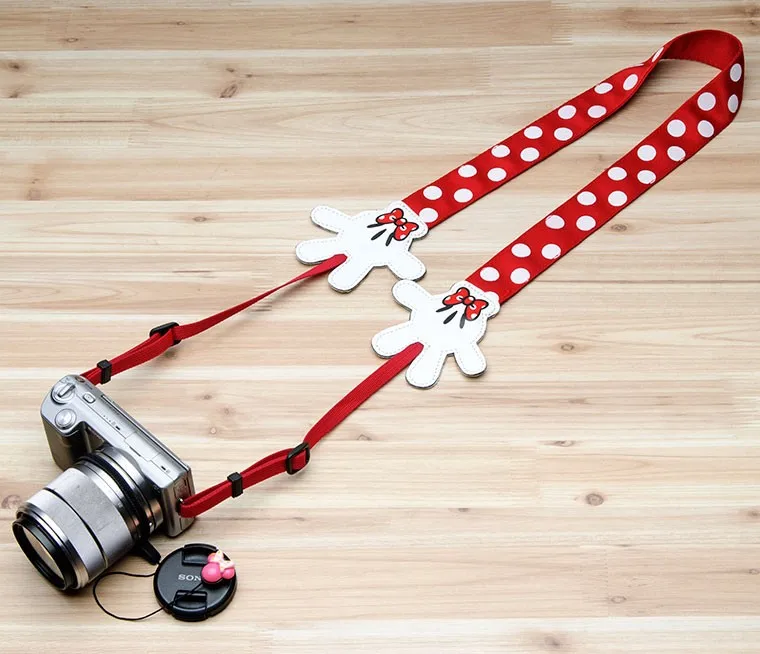 New Arrival Cotton Neck Shoulder Black Belt Flexible Camera Strap for