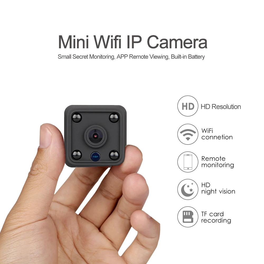

Mini Wifi IP Camera Magnetic Battery Powered Security Camera Invisible Night Vision TF Card Mobile Phone View akku wifi kamera