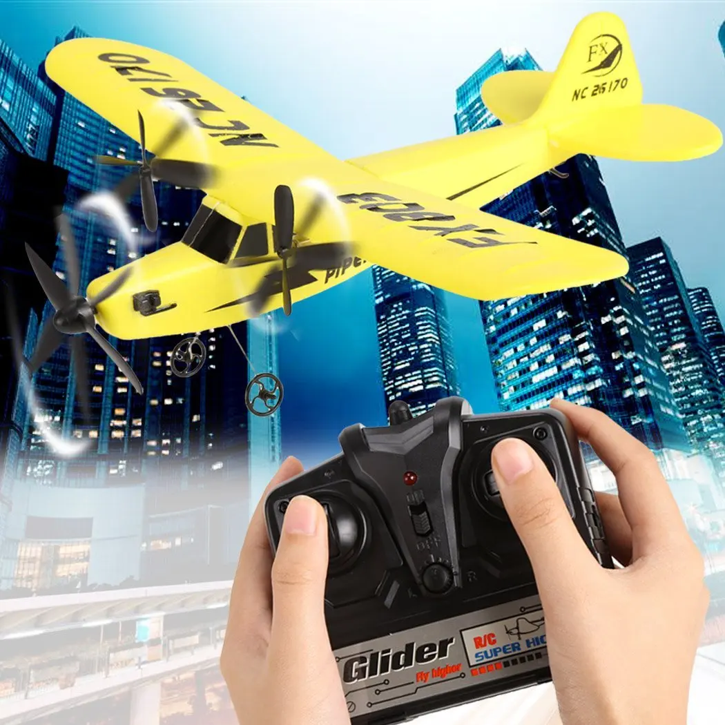 EBOYU Fly Bear FX-803 FX803 2CH 2,4G гироскоп RC самолет планерный самолет для детей игрушка-случайный цвет отправлено