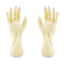 Палец Прихватки для мангала укладки волос Пермь шампунь красителя окраски противоскользящие Прихватки для мангала защита ладони парикмахерские высокое качество салон Инструменты un190