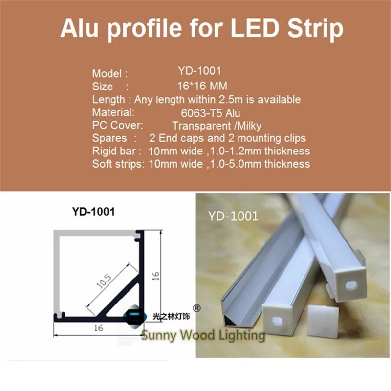 10 шт./лот 40 дюймов 90 градусов светодио дный светодиодный алюминиевый профиль для мм 10 мм печатной светодио дный платы LED правый угол угловой канал для 5050 светодио дный полосы светодиодный бар свет