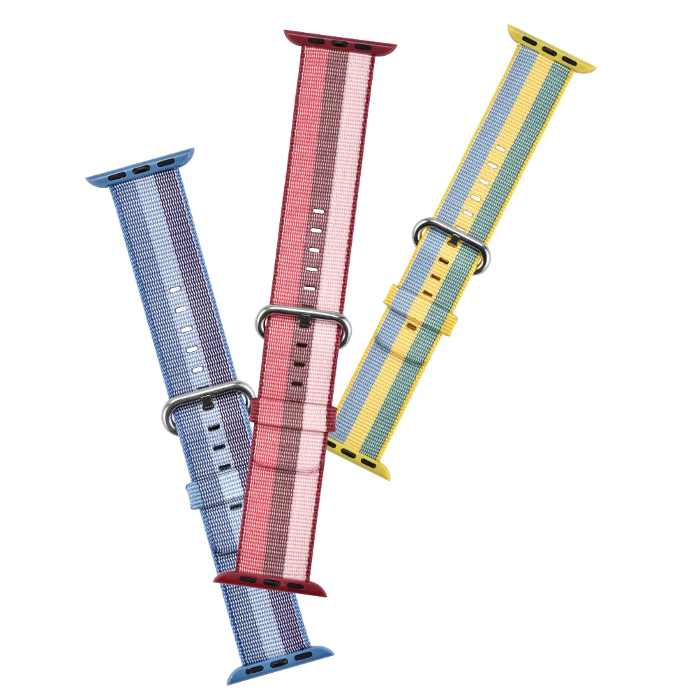 Nato Strap for Apple Watch Band apple watch 4 3 42mm 44mm correa iwatch band 38mm 40mm pulseira Woven Nylon Bracelet Sport belt