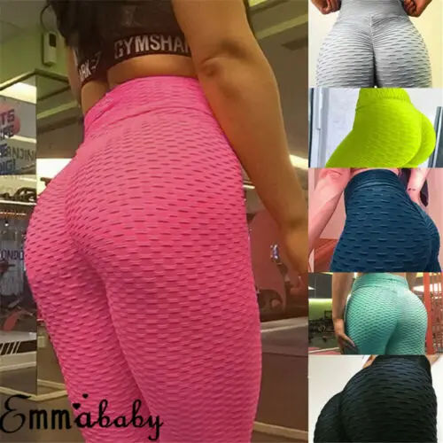 

Fashion Simple Solid Women's Butt Lift Pants Lady Summer Casual High Waist Skinny Fitness Scrunch Trousers Gym Sports New S-XL
