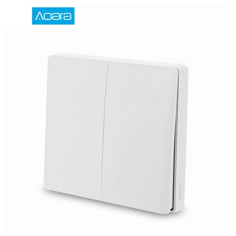 

Aqara WXKG02LM Wall Switch Wireless Smart Light Control Switch 2.4GHz Wifi Double Key International Edition APP Control