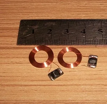 

15MM diameter 13.56MHZ high-frequency ISO14443A agreement MF1S50 UID rewritable chip coils IC chip Coil