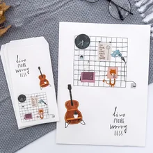 1 комплект = 6 листов, бумага для письма+ 3 шт., конверт, бумага для письма, милый, настоящая жизнь, конверт для письма, канцелярские принадлежности, Подарочный конверт для хранения