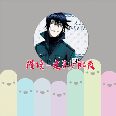 ZXFJXR 58 мм к возвращение королей Gojou Кушина Yatogami курох Fushimi шпильки аниме вентиляторы рюкзак бейджи значки - Окраска металла: 6