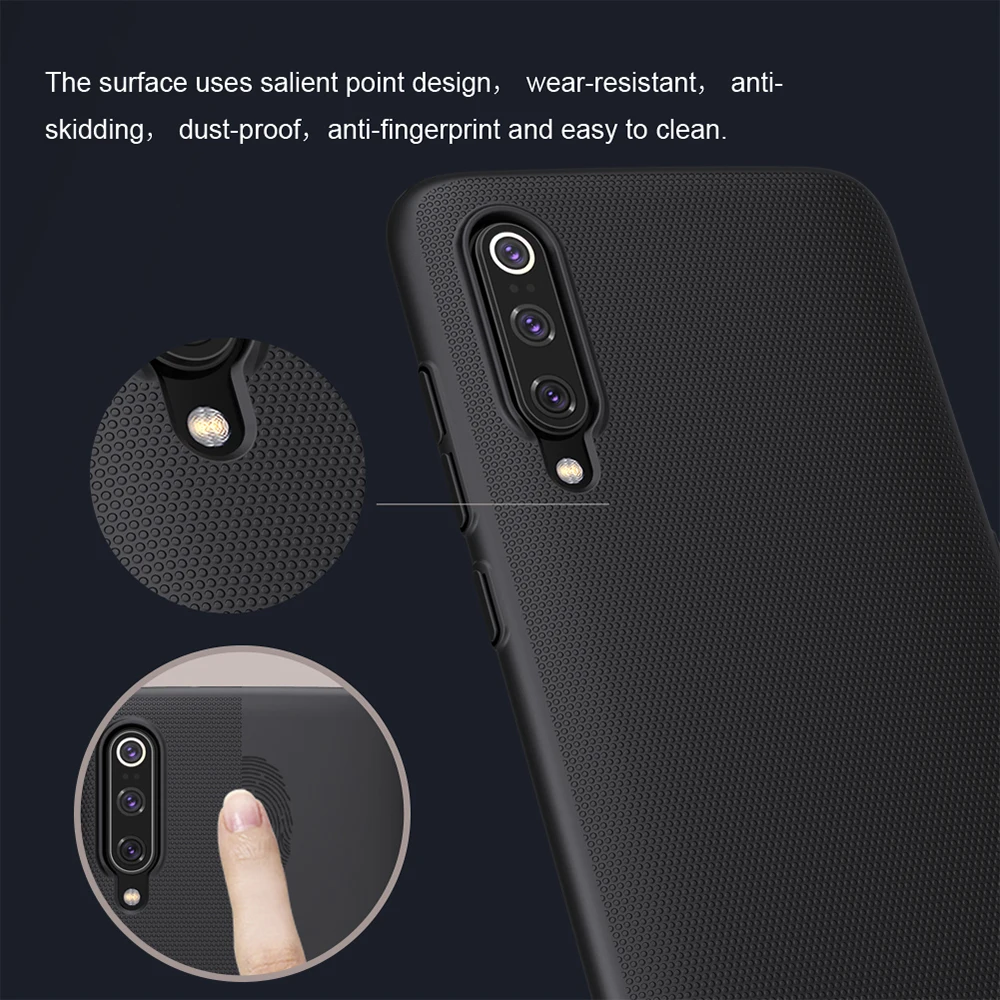Чехол Nillkin для Xiaomi mi 9, суперматовый защитный жесткий чехол для Xiao mi 9, защитный противоударный Подарочный держатель для телефона