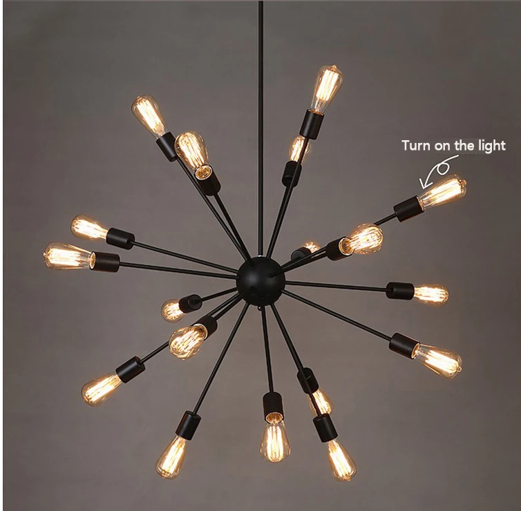 wagon wheel chandelier Creative Vintage Retro Led Indoor Chandelier Loft Industrial Style Restaurant Kitchen Living Room Iron Lights Fixture Lamp Decor antler chandelier