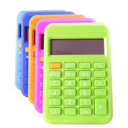 Студент мини электронный калькулятор карамельный цвет расчета офисные принадлежности подарок Математика аксессуары случайный цвет