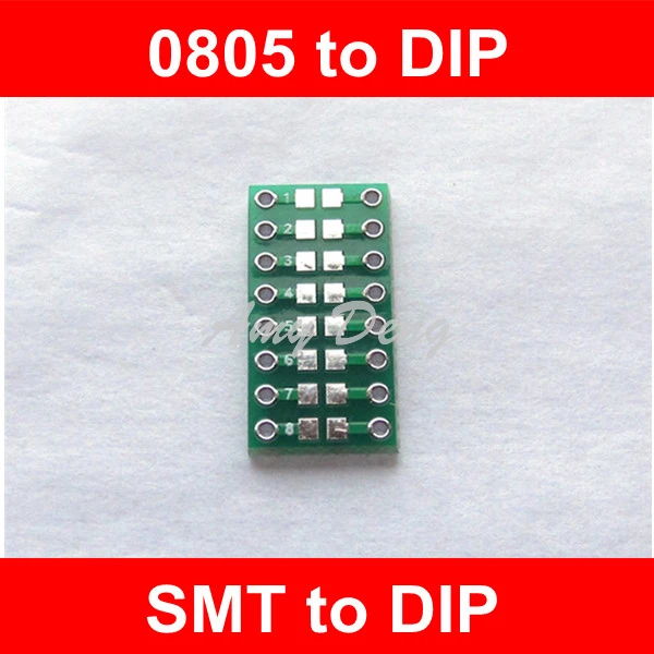 100 шт/лот SMD turn DIP 0805 0603 0402 SMT turn DIP сопротивление емкости светодиодный SMT адаптер пластина