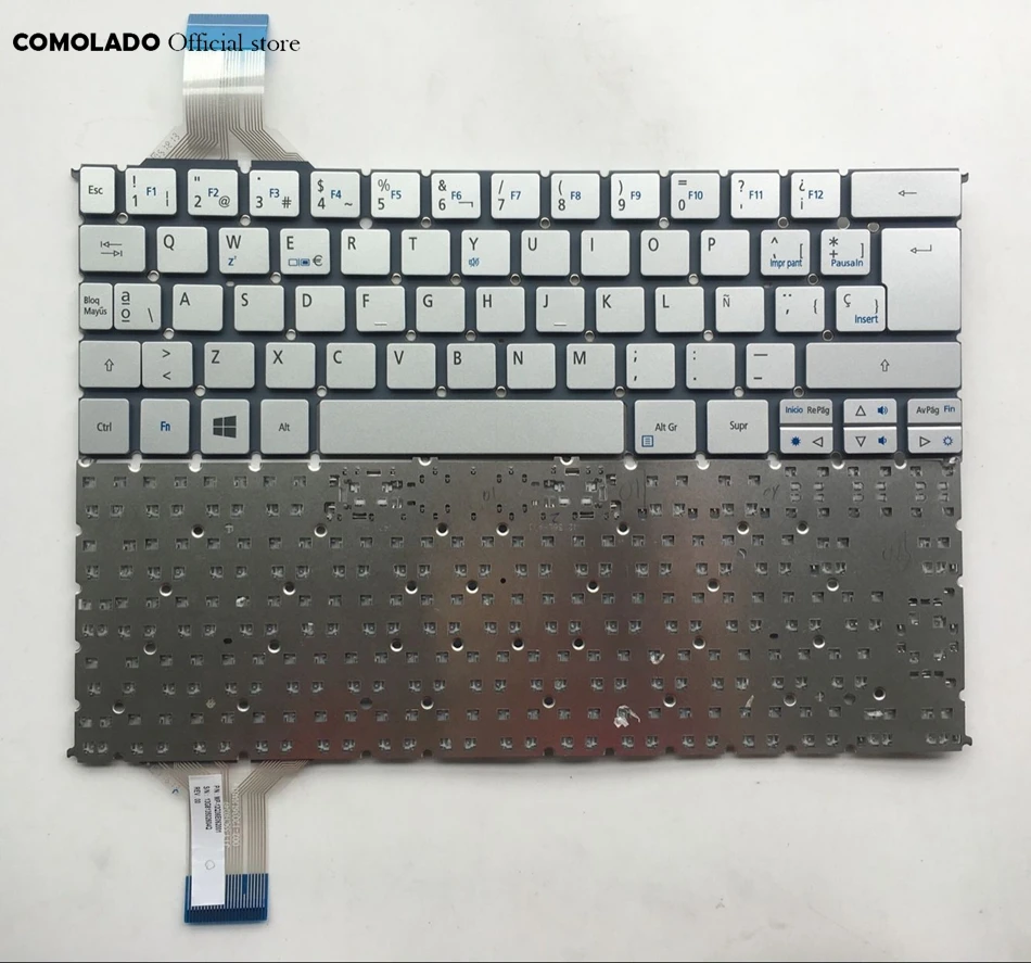SP Spanish Keyboard For Acer Aspire P3-131 P3-171 P3-171-6408 P3-171-6820 Silver Without Frame laptop Keyboard SP Layout