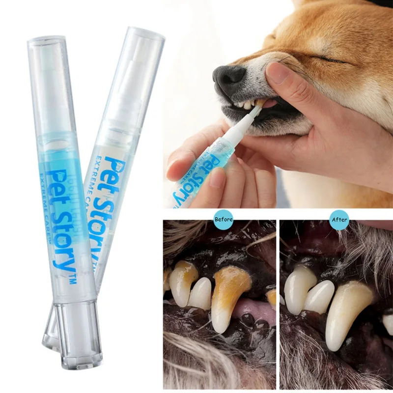 

3/5ml Pets Teeth Cleaning Tool Dogs Cats Tartar Remover Dental Stones Scraper Plastic Cleaning Pen Cleaning Tools