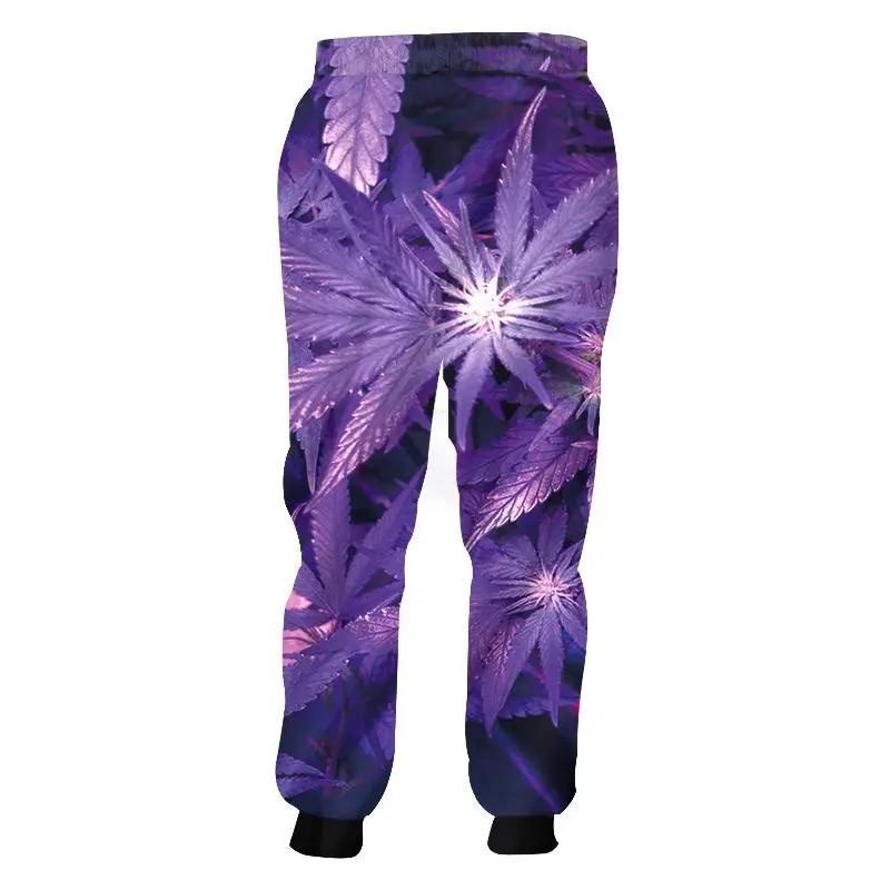 Fashion Weeds Pants Unisex 3D Smoking Leaf Print Casual Loose Trousers Streetwear Hip Hop Active Sports Joggers Sweatpants S-4XL (4)