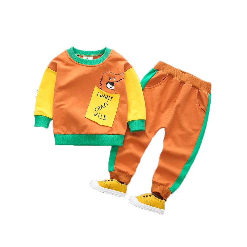 

Children's wear new male baby two-piece casual children's wear trend