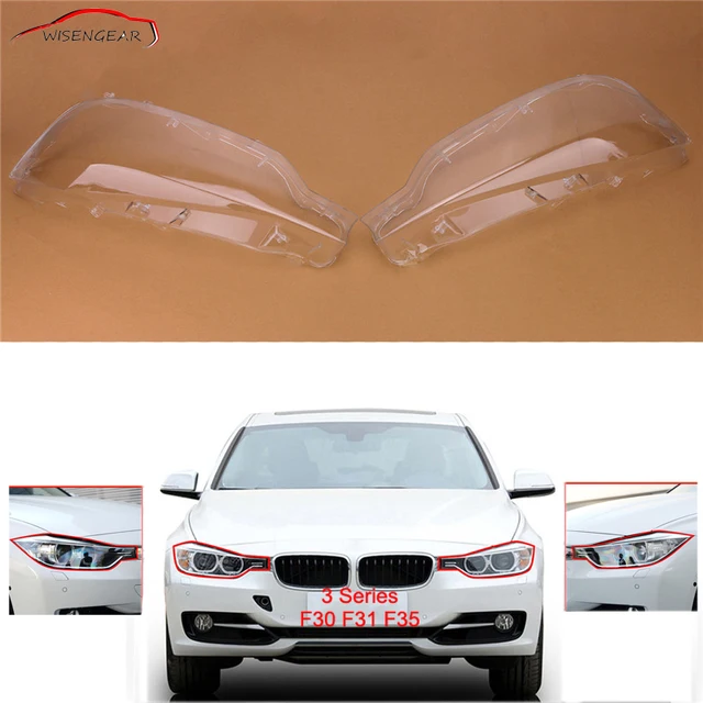 RTD For BMW F30 Head Lamp Light Shade Dust Cover Car Headlight Headlamp