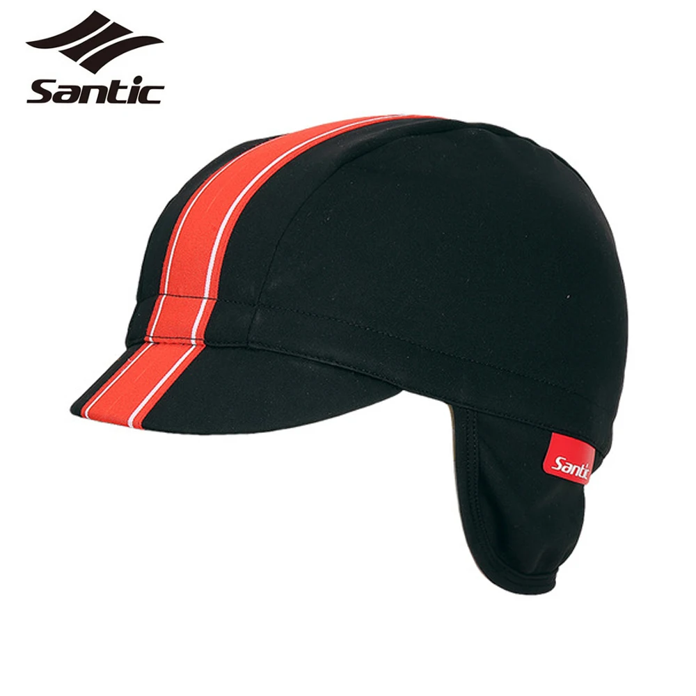 SANTIC Pro Cycling Caps For Men Women Winter Thermal Fleece Wind