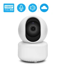 Мини-Wifi ip-камера Hamrolte HD1080P с функцией ночного видения, двухстороннее аудио-Обнаружение движения, пульт дистанционного доступа/наклонная камера, детский монитор iCSee