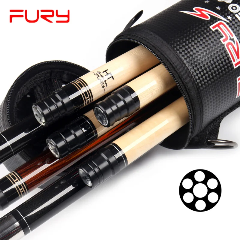 

FURY 4 Shafts 3 Butts Pool Cue Case Billiard Accessories Black White Camouflage Color China