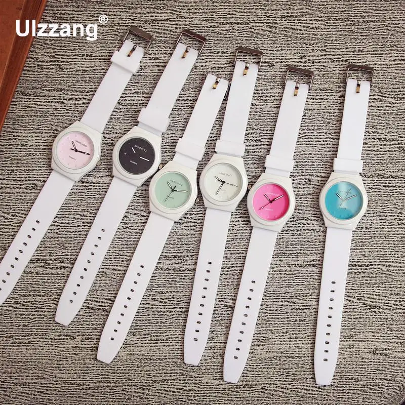 Hot-Sale-Jelly-Silicone-Rubber-Candy-Quartz-Watch-Wristwatches-for-Women-Girls-Students-Pink-White