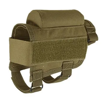 

Adjustable Tactical Buttstock Shell Holder Rifle Cheek Rest Pouch Holder Round Shell Cartridge Bag for Tactical 308 300Winmag
