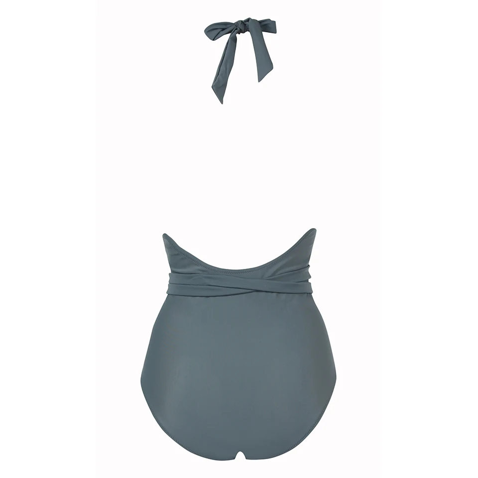 Preise TQSKK 2019 Neue Ankunft Sexy Einem Stück Badeanzug Plus Größe Frauen Bademode Falbala Monokini Rüsche Feste Damen Strand Badeanzug