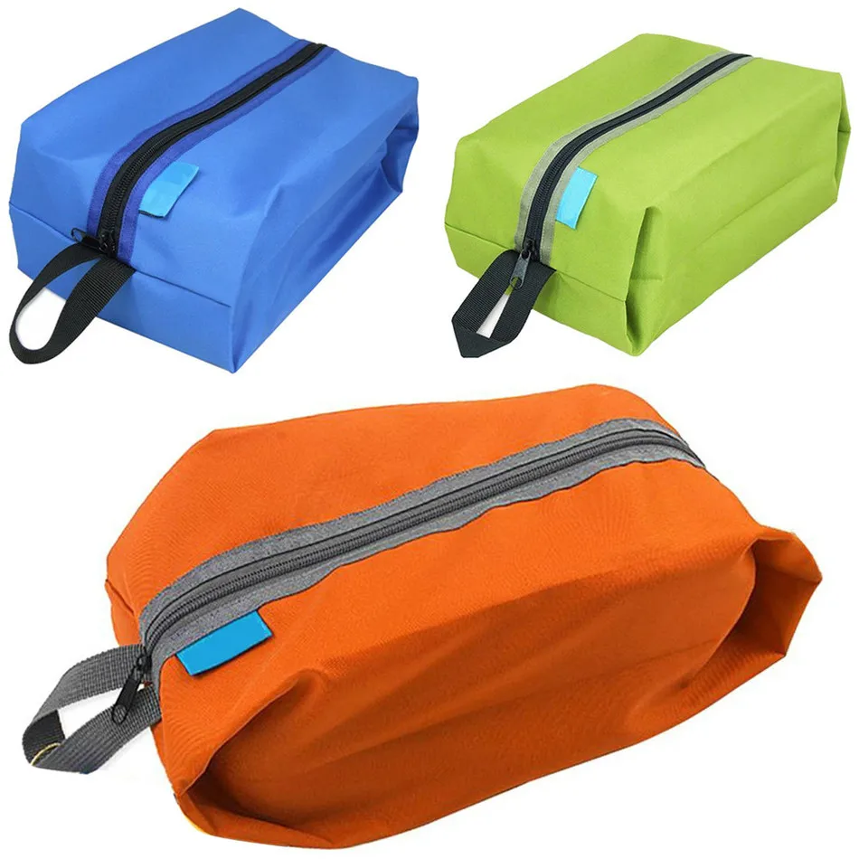 

Portable Waterproof Travel Shoe Bag Nylon Foldable Pouch Beach Storage Bag portable Bags Dustproof Shoes Organizer