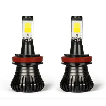 

2pcs H4 h7 Bulb led Fog Light Dual Color automobiles H1 H3 9005 9006 H8 6000k White Blue Dual led headlight kit IP68 30W for bmw