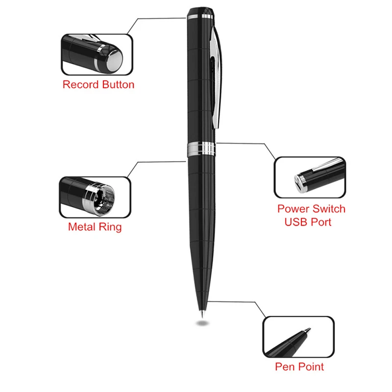 Voice Recorder Pen 8G Audio Recorder Professional 192Kbps Digital Voice Recorder SpyPen One Button Recording Audio MP3 Recorder Voice Recorder Pen 8G Audio Recorder Professional 192Kbps Digital Voice Recorder SpyPen One Button Recording Audio MP3 Recorder