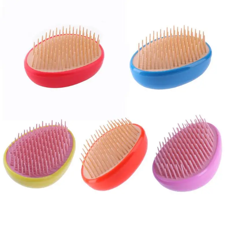 

1pc Anti Static Hairbrush Egg Shape Styling Tools Hair Brushes Beauty Comb Salon Hair Care Tangle Hair Makeup Tools For Travel