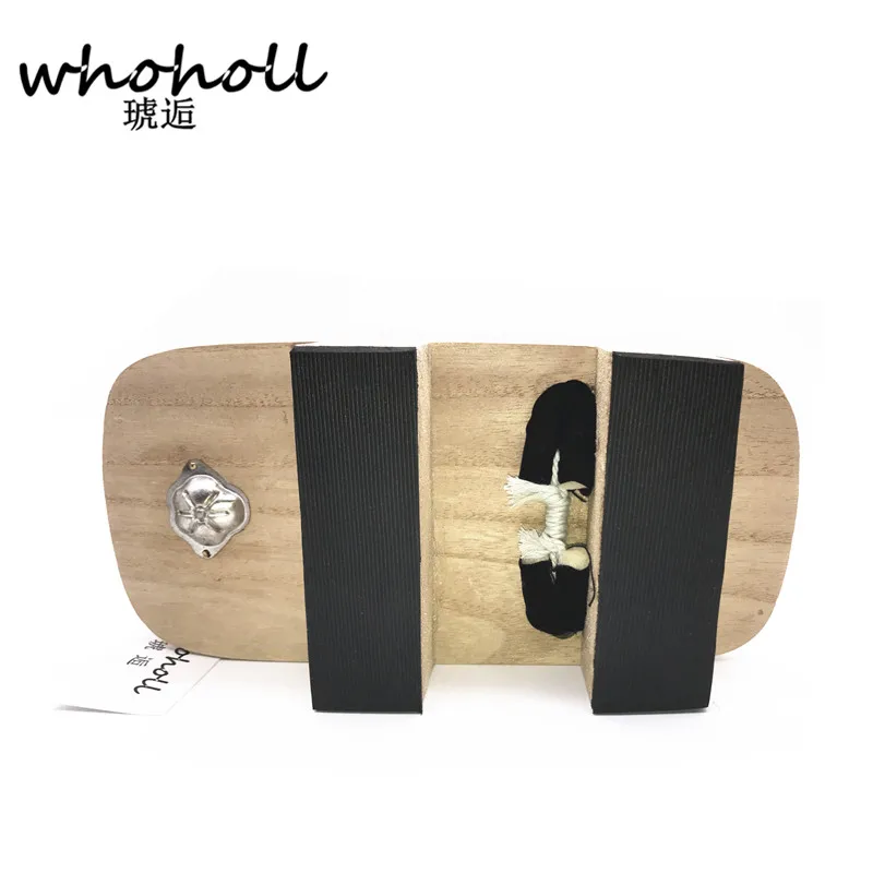 WHOHOLL kimono Cosplay Costume man geta slippers Japanese Wooden clogs Flip-flops Man Sandals cosplay shoes