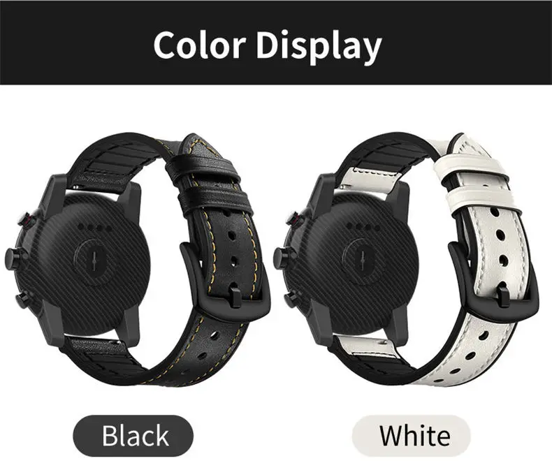 Ремешок для умных часов для Amazfit bip GTS ticwatch E 2 20 мм, кожаный силиконовый браслет, аксессуары SIKAI