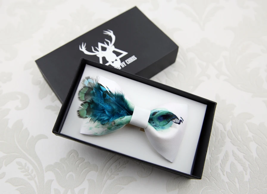 new-free-shipping-2016-casual-men's-male-fashion-handmade-original-design-blue-green-peacock-feather-tie-married-noreturn