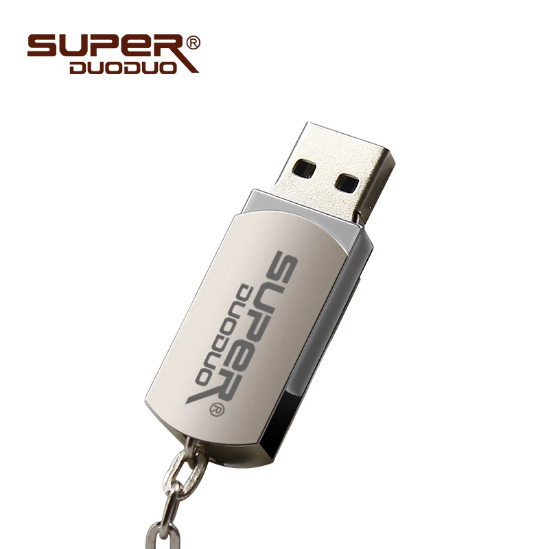 Высокоскоростной флеш накопитель 32 ГБ серебристый металлический USB 2 0 4 8 16 64 USB2.0