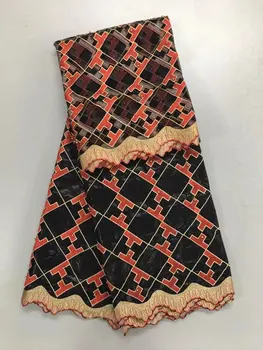 

black lace bazin riche getzner woman blouse french net lace nigerian scarf with beads african fabric for dress7yard/lot