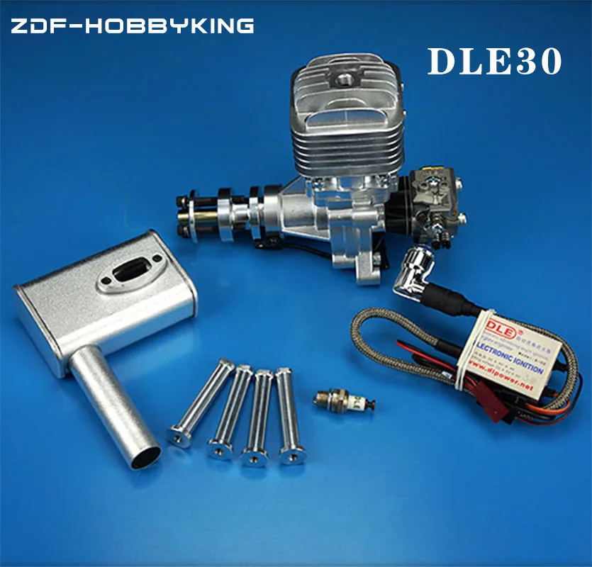 Новый оригинальный бензиновый/бензиновый двигатель DLE DLE30 30CC для