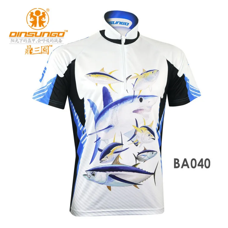 The new fishing clothing sunscreen moisture wicking quick-drying UV protection fishing clothing short sleeve T-shirt BA040