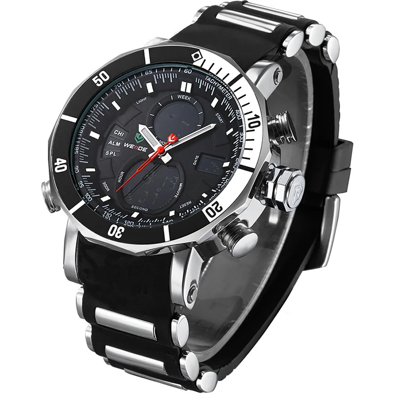 Часы спортивные кварцевые мужские. Weide Black wh5203-7c купит?.