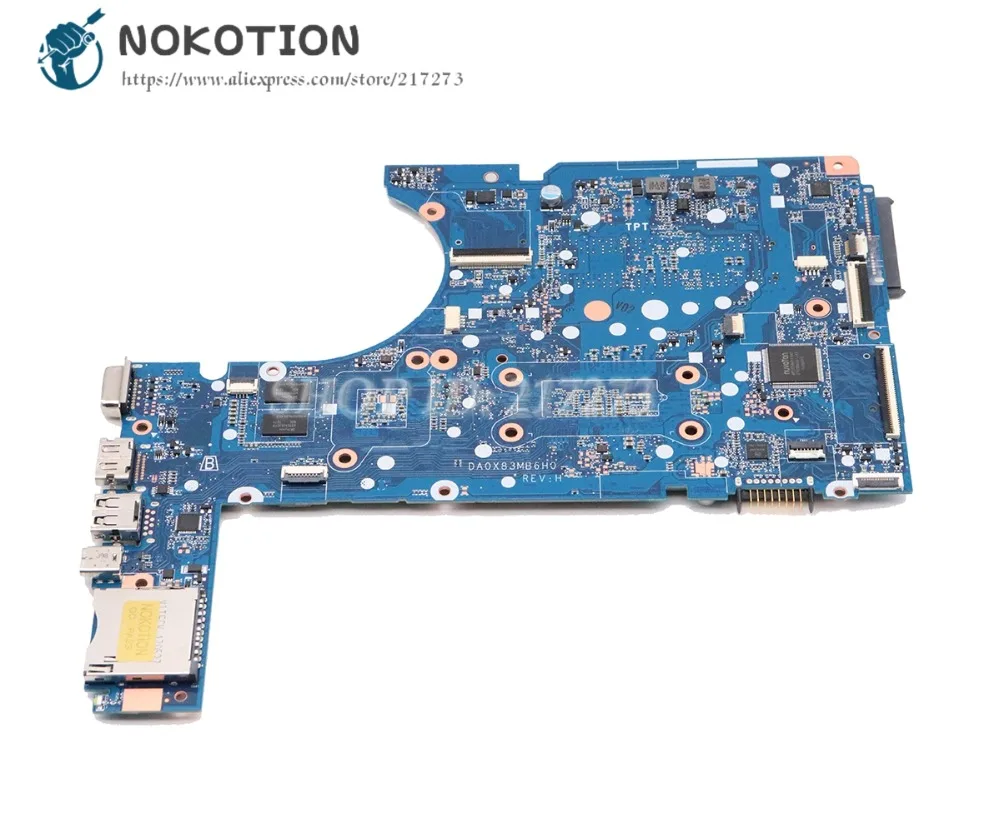 price cut  NOKOTION For HP 450 G4 470 G4 Laptop Motherboard i5-7200U CPU DA0X83MB6H0 805696-001 805696-002 907