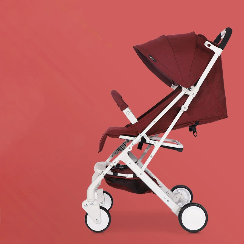 RU! детская коляска, ультра-светильник, переносная, может лежать, мини, детский зонт, складная Коляска - Цвет: Red Comfort