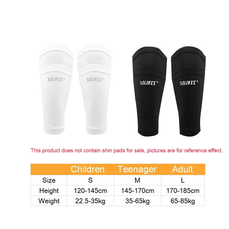 Soccer Shin Guards Sock Leg Performance Support Football Compression Calf Sleeves with Pocket Leg Sleeves Football Support Sock