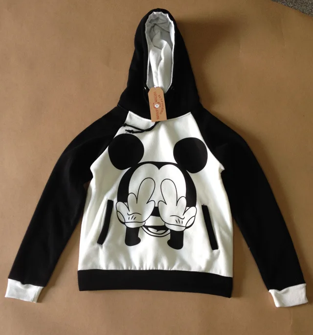  2016 New Autumn Mickey Printed hoodies for women Tracksuits Casual Sweatshirt And Pant Set Sudadera