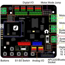 RoMeo V2 контроллер BLE Bluetooth интегрированная плата DC Мотор Датчик жесткого диска