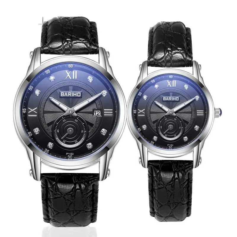 

Two-pin semi-quartz calendar men and women watch couple watches Couple Watches