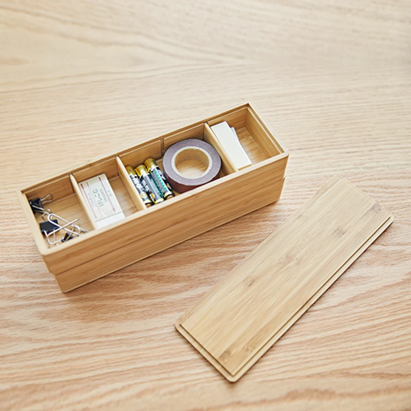 Bamboo Dust-proof Office Storage Box With Lid Natural Long Strip Pen Pencil Lipstick Sundries Drawer Cabinet Articles Organizer Bamboo Dust-proof Office Storage Box With Lid Natural Long Strip Pen Pencil Lipstick Sundries Drawer Cabinet Articles Organizer